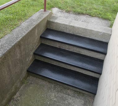 Outdoor Recycled Rubber Stair Treads are Outside Rubber Stair Treads by ...