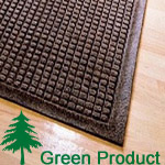 Large green rug